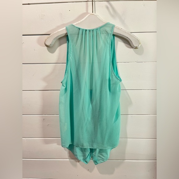 WILFRED – Mint Green Silk Draped Tank XS - Picture 10 of 12